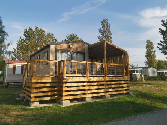 Chalet of Stacaravan 6 personen.